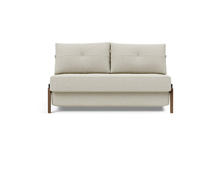 Cubed Full Size Sofa Bed With Dark Wood Legs 527 Mixed Dance NaturalSofa Beds INNOVATION  527 Mixed Dance Natural   Four Hands, Burke Decor, Mid Century Modern Furniture, Old Bones Furniture Company, Old Bones Co, Modern Mid Century, Designer Furniture, https://www.oldbonesco.com/