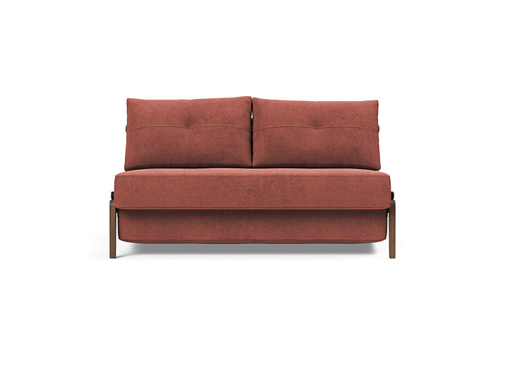 Cubed Full Size Sofa Bed With Dark Wood Legs 317 Cordufine RustSofa Beds INNOVATION  317 Cordufine Rust   Four Hands, Burke Decor, Mid Century Modern Furniture, Old Bones Furniture Company, Old Bones Co, Modern Mid Century, Designer Furniture, https://www.oldbonesco.com/