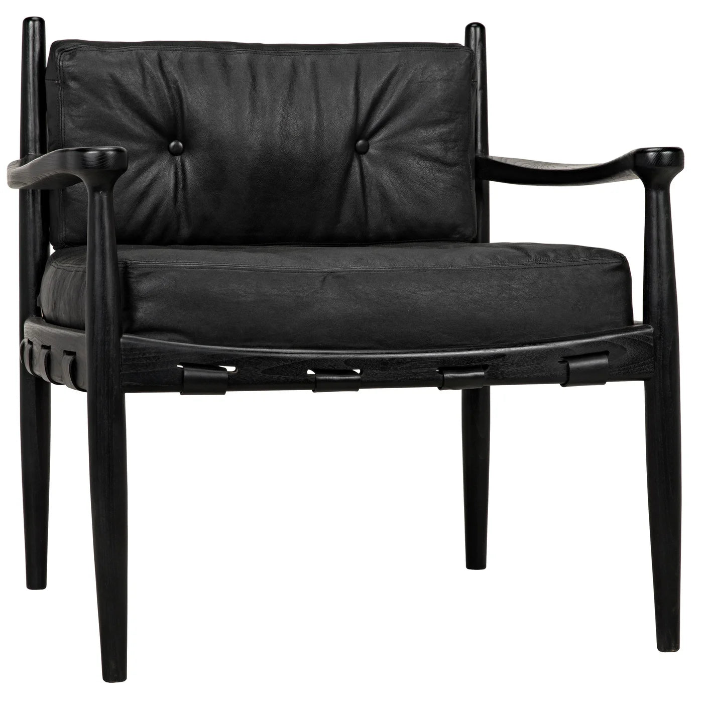 Fogel Lounge Chair Lounge Chair Noir     Four Hands, Burke Decor, Mid Century Modern Furniture, Old Bones Furniture Company, Old Bones Co, Modern Mid Century, Designer Furniture, https://www.oldbonesco.com/