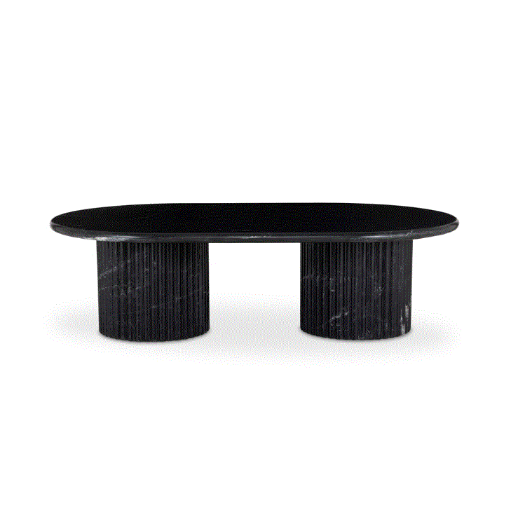 Oranda Coffee Table BLACK SCALLOPED MARBLECoffee Table Four Hands  BLACK SCALLOPED MARBLE   Four Hands, Mid Century Modern Furniture, Old Bones Furniture Company, Old Bones Co, Modern Mid Century, Designer Furniture, https://www.oldbonesco.com/