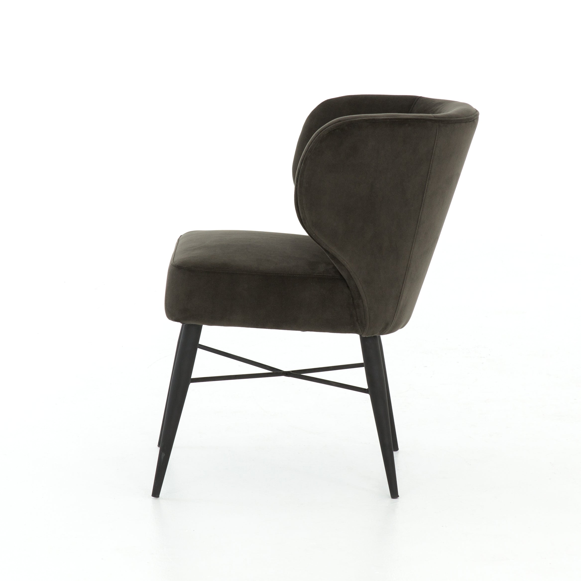 Arianna Dining Chair - Bella Smoke Dining Chair Four Hands     Four Hands, Mid Century Modern Furniture, Old Bones Furniture Company, Old Bones Co, Modern Mid Century, Designer Furniture, https://www.oldbonesco.com/