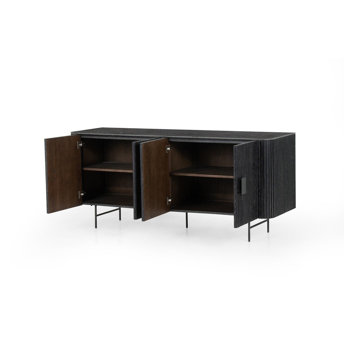 Laverne Sideboard-Bluestone Sideboard Four Hands     Four Hands, Burke Decor, Mid Century Modern Furniture, Old Bones Furniture Company, Old Bones Co, Modern Mid Century, Designer Furniture, https://www.oldbonesco.com/