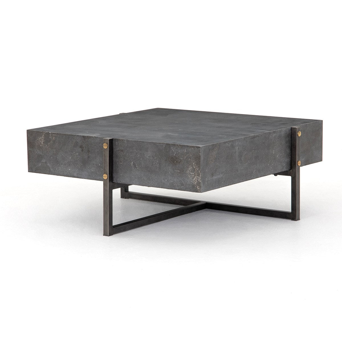 Keppler Square Coffee Table-Bluestone Table Four Hands     Four Hands, Burke Decor, Mid Century Modern Furniture, Old Bones Furniture Company, Old Bones Co, Modern Mid Century, Designer Furniture, https://www.oldbonesco.com/