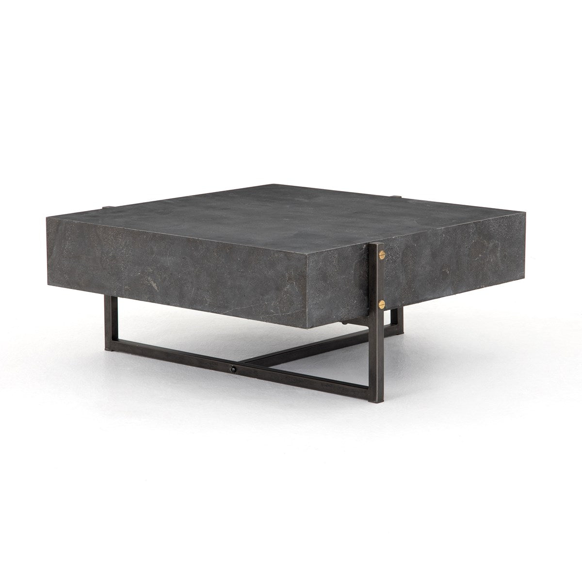 Keppler Square Coffee Table-Bluestone Table Four Hands     Four Hands, Burke Decor, Mid Century Modern Furniture, Old Bones Furniture Company, Old Bones Co, Modern Mid Century, Designer Furniture, https://www.oldbonesco.com/