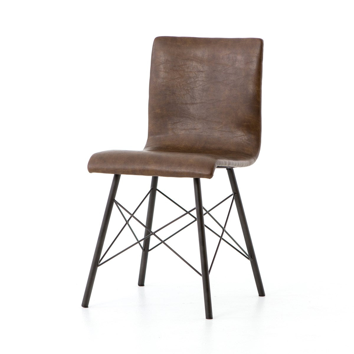 Diaw Dining Chair Distressed BrownDining Chair Four Hands  Distressed Brown   Four Hands, Burke Decor, Mid Century Modern Furniture, Old Bones Furniture Company, Old Bones Co, Modern Mid Century, Designer Furniture, https://www.oldbonesco.com/