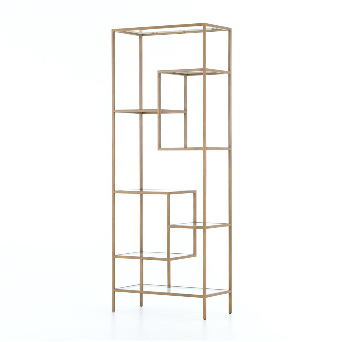 Helena Brass Bookcase 83"Bookcase Four Hands  83"   Four Hands, Burke Decor, Mid Century Modern Furniture, Old Bones Furniture Company, Old Bones Co, Modern Mid Century, Designer Furniture, https://www.oldbonesco.com/