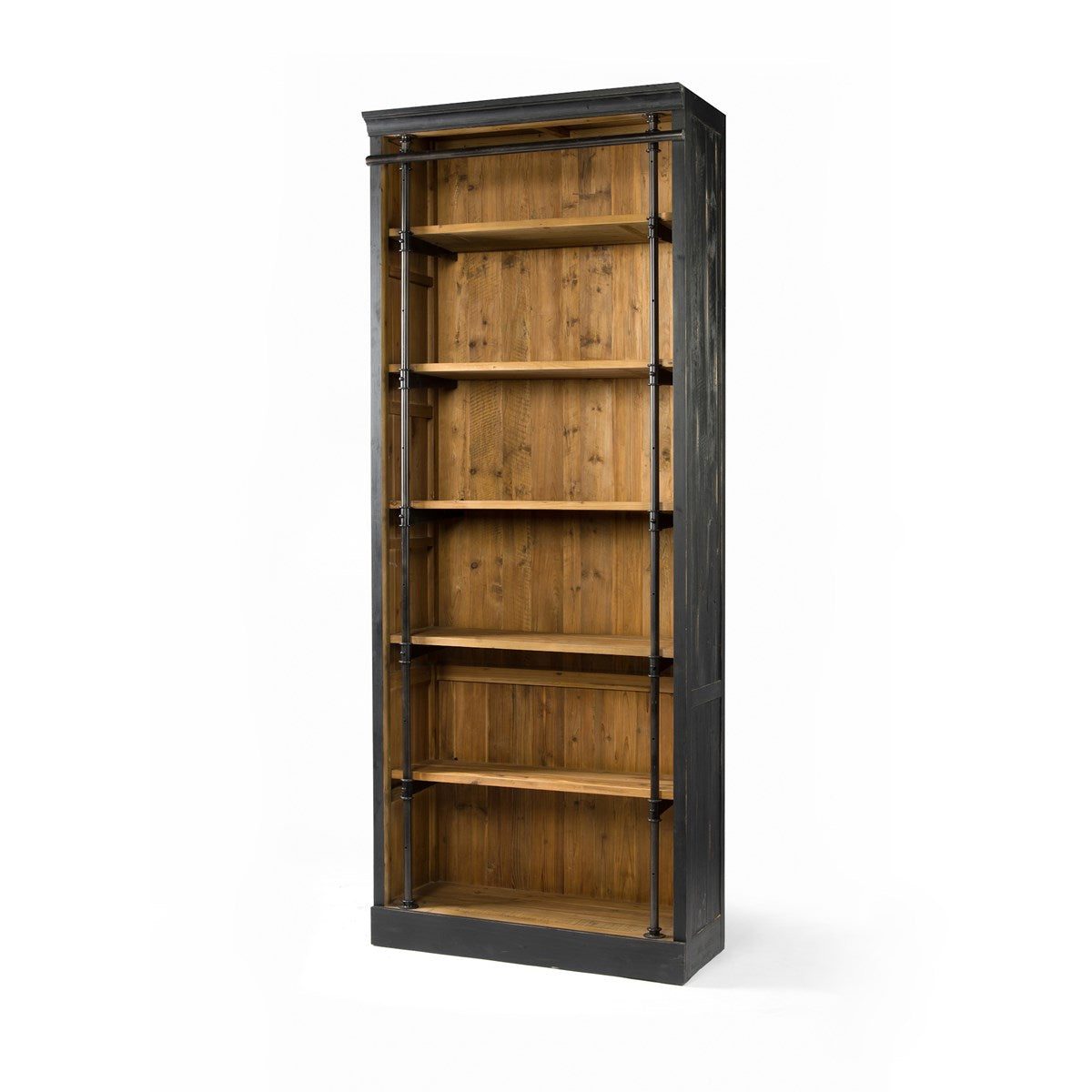 Ivy Bookcase Matte Black / Without LadderBookcase Four Hands  Matte Black Without Ladder  Four Hands, Burke Decor, Mid Century Modern Furniture, Old Bones Furniture Company, Old Bones Co, Modern Mid Century, Designer Furniture, https://www.oldbonesco.com/