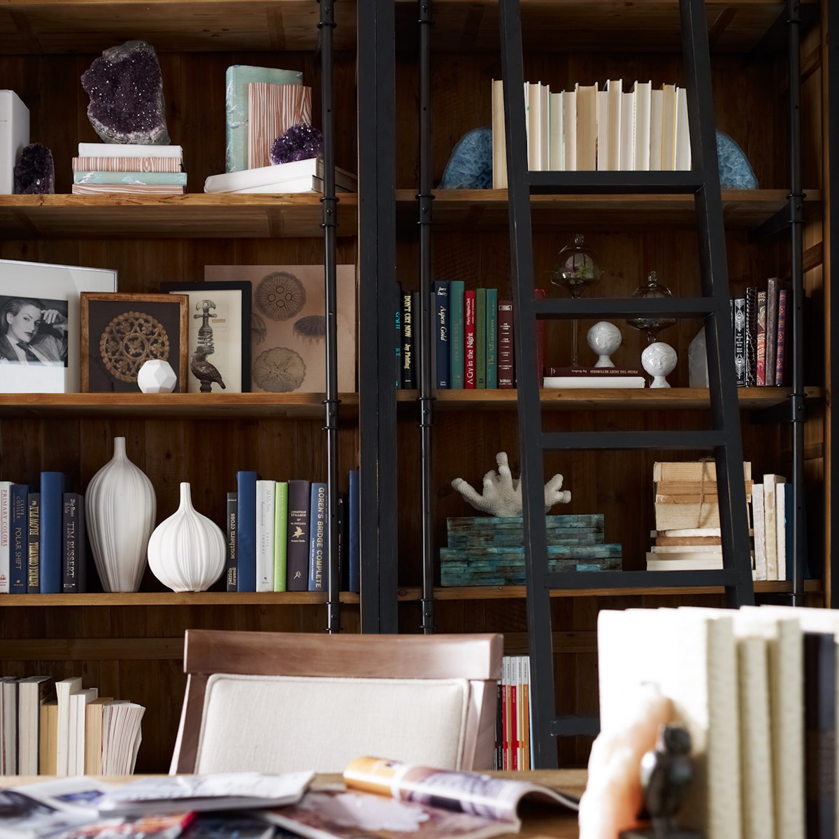 Ivy Bookcase Bookcase Four Hands     Four Hands, Burke Decor, Mid Century Modern Furniture, Old Bones Furniture Company, Old Bones Co, Modern Mid Century, Designer Furniture, https://www.oldbonesco.com/