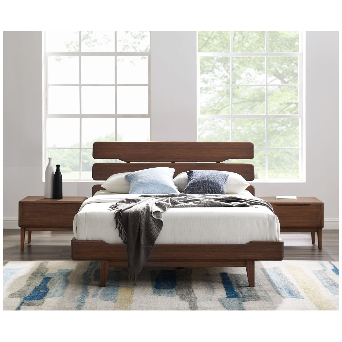 Currant Platform Bed Beds & Frames Greenington     Four Hands, Burke Decor, Mid Century Modern Furniture, Old Bones Furniture Company, Old Bones Co, Modern Mid Century, Designer Furniture, https://www.oldbonesco.com/