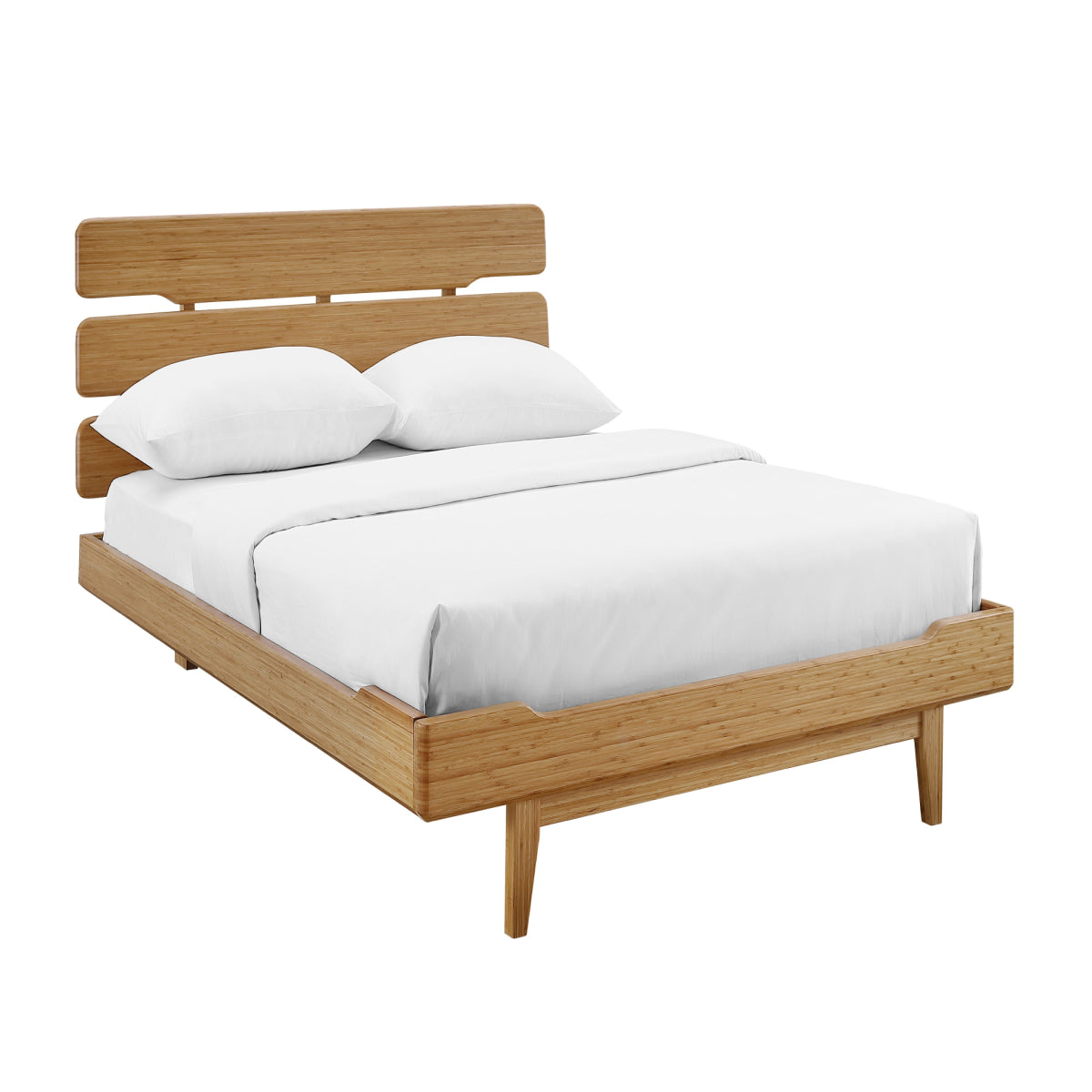 Currant Platform Bed Caramelized / QueenBeds & Frames Greenington  Caramelized Queen  Four Hands, Burke Decor, Mid Century Modern Furniture, Old Bones Furniture Company, Old Bones Co, Modern Mid Century, Designer Furniture, https://www.oldbonesco.com/