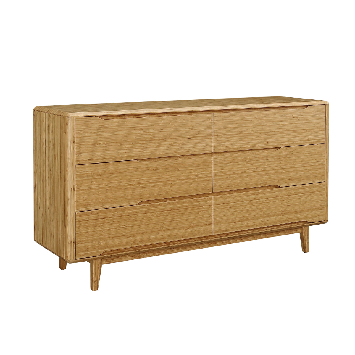 Currant Six Drawer Double Dresser CaramelizedChests & Dressers Greenington  Caramelized   Four Hands, Burke Decor, Mid Century Modern Furniture, Old Bones Furniture Company, Old Bones Co, Modern Mid Century, Designer Furniture, https://www.oldbonesco.com/