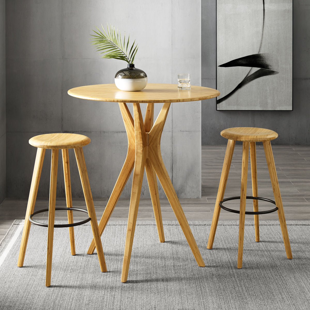 Mimosa Bar Height Stool Caramelized (Set of 2) Stools & Chairs Greenington     Four Hands, Burke Decor, Mid Century Modern Furniture, Old Bones Furniture Company, Old Bones Co, Modern Mid Century, Designer Furniture, https://www.oldbonesco.com/