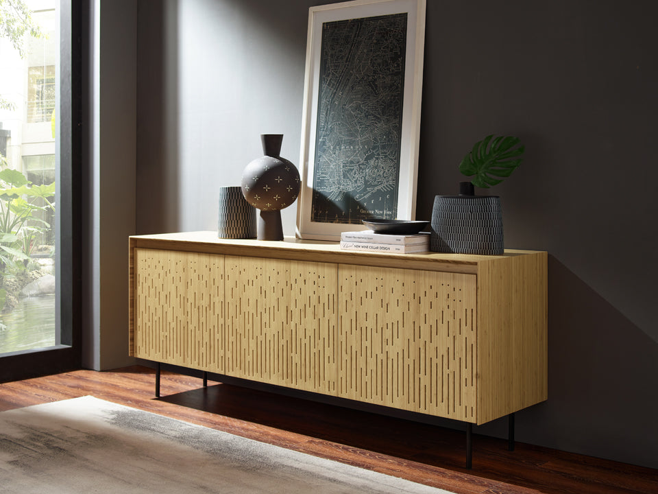 Hanna Console Caviar Sideboards & Storage Greenington     Four Hands, Mid Century Modern Furniture, Old Bones Furniture Company, Old Bones Co, Modern Mid Century, Designer Furniture, https://www.oldbonesco.com/