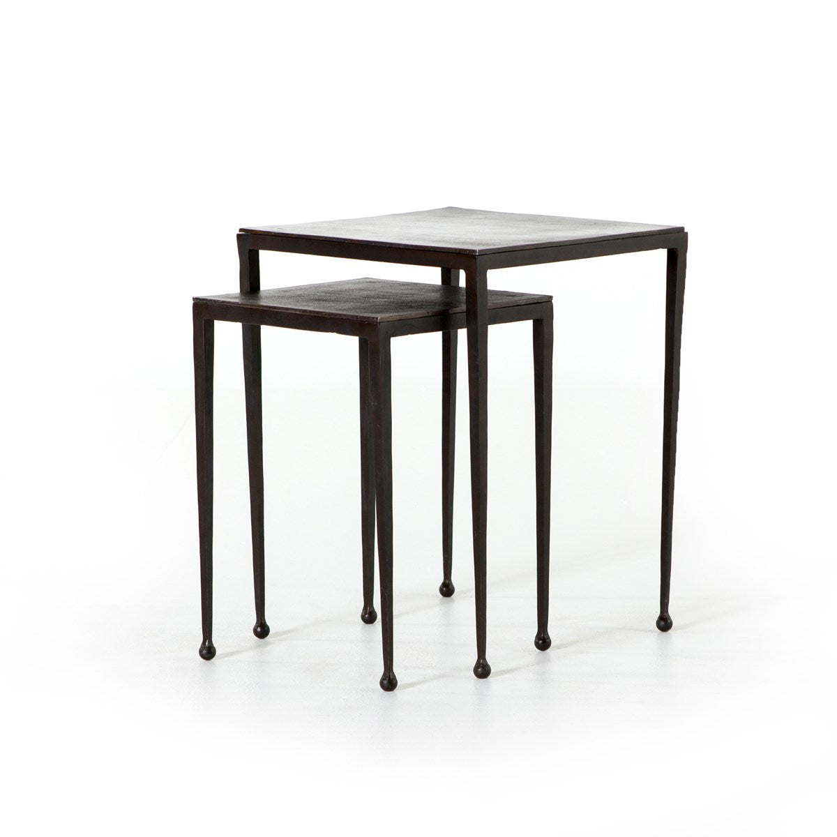 Dalston Nesting End Tables-Antique Rust Table Four Hands     Four Hands, Burke Decor, Mid Century Modern Furniture, Old Bones Furniture Company, Old Bones Co, Modern Mid Century, Designer Furniture, https://www.oldbonesco.com/