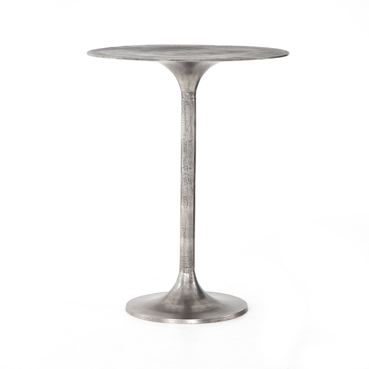 Simone Bar + Counter Table Raw Antique Nickel / Bar TableTable Four Hands  Raw Antique Nickel Bar Table  Four Hands, Burke Decor, Mid Century Modern Furniture, Old Bones Furniture Company, Old Bones Co, Modern Mid Century, Designer Furniture, https://www.oldbonesco.com/