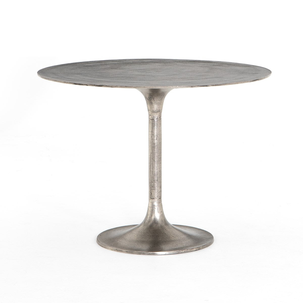 Simone Bistro Table Raw Antique NickelTable Four Hands  Raw Antique Nickel   Four Hands, Burke Decor, Mid Century Modern Furniture, Old Bones Furniture Company, Old Bones Co, Modern Mid Century, Designer Furniture, https://www.oldbonesco.com/