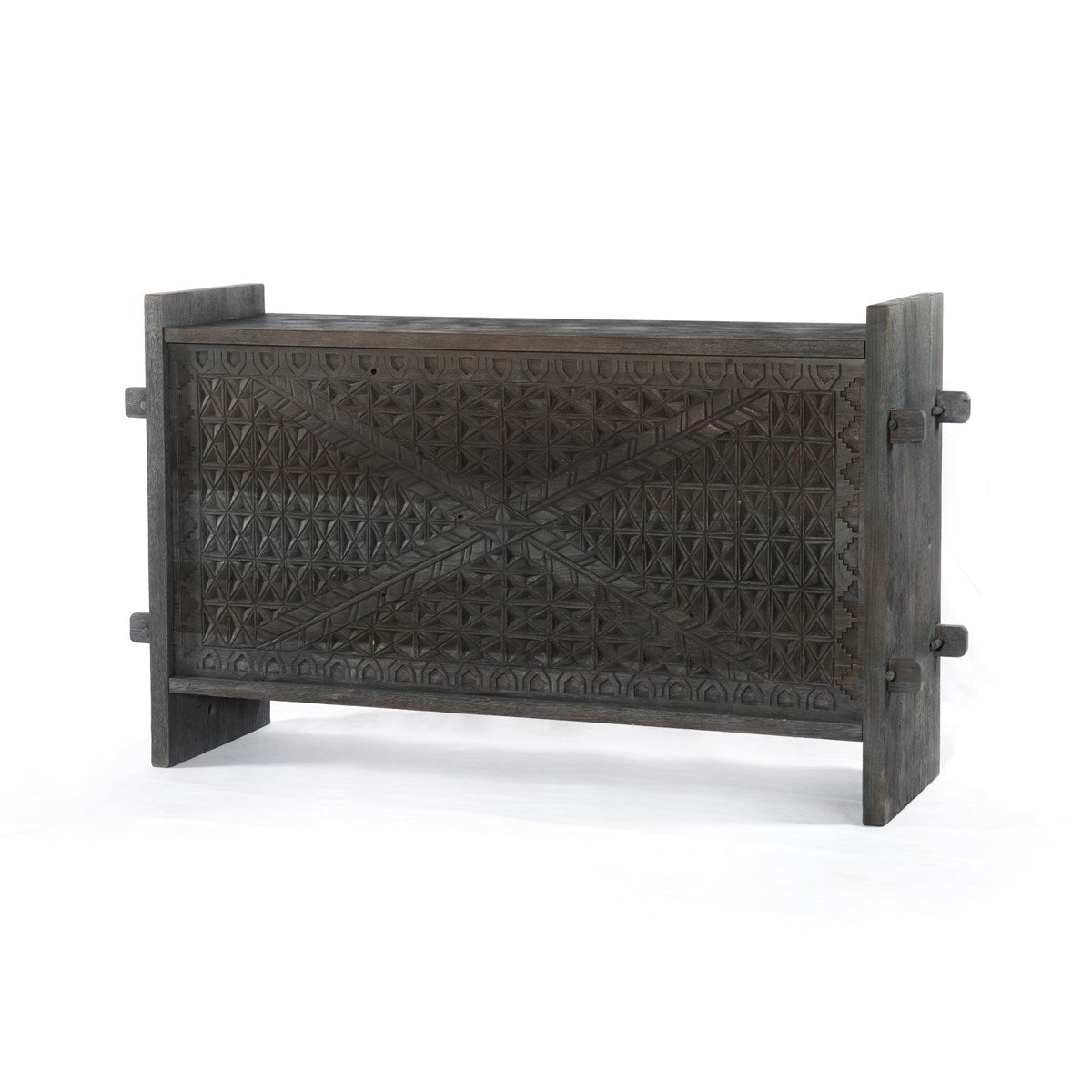 Columbus Trunk Console Dark TotemTrunk Console Four Hands  Dark Totem   Four Hands, Burke Decor, Mid Century Modern Furniture, Old Bones Furniture Company, Old Bones Co, Modern Mid Century, Designer Furniture, https://www.oldbonesco.com/