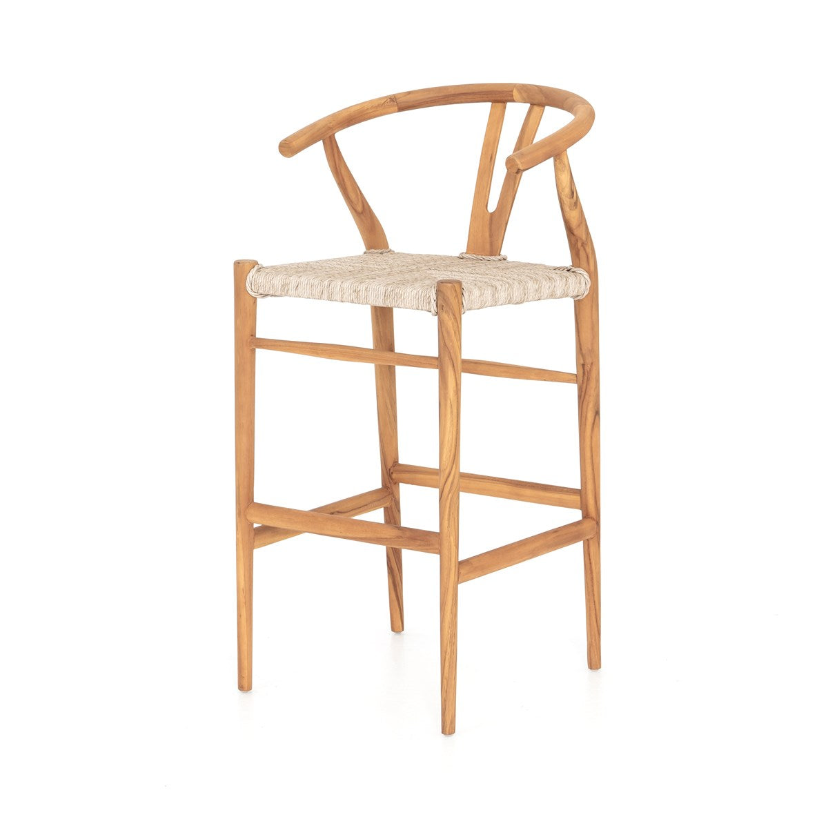 Muestra Bar + Counter Stool Matte Sealed Teak / Bar StoolStool Four Hands  Matte Sealed Teak Bar Stool  Four Hands, Burke Decor, Mid Century Modern Furniture, Old Bones Furniture Company, Old Bones Co, Modern Mid Century, Designer Furniture, https://www.oldbonesco.com/