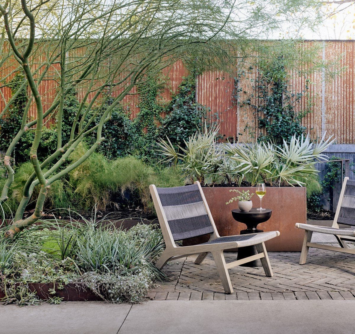 Julian Outdoor Chair-Washed Brown Chair Four Hands     Four Hands, Burke Decor, Mid Century Modern Furniture, Old Bones Furniture Company, Old Bones Co, Modern Mid Century, Designer Furniture, https://www.oldbonesco.com/