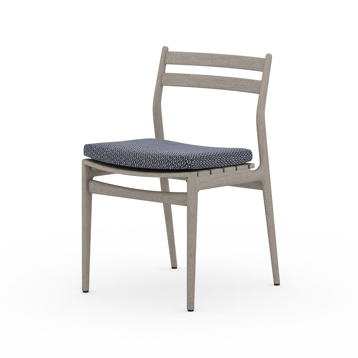 Atherton Outdoor Dining Chair Faye Navy / Weathered GreyDining Chair Four Hands  Faye Navy Weathered Grey  Four Hands, Burke Decor, Mid Century Modern Furniture, Old Bones Furniture Company, Old Bones Co, Modern Mid Century, Designer Furniture, https://www.oldbonesco.com/