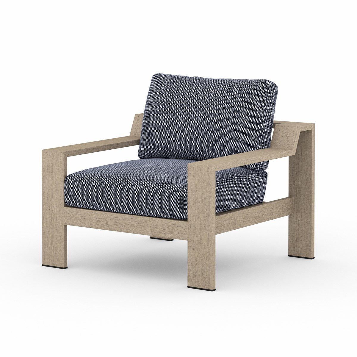 Monterey Outdoor Chair Faye Navy / Weathered BrownOutdoor Chair Four Hands  Faye Navy Weathered Brown  Four Hands, Burke Decor, Mid Century Modern Furniture, Old Bones Furniture Company, Old Bones Co, Modern Mid Century, Designer Furniture, https://www.oldbonesco.com/