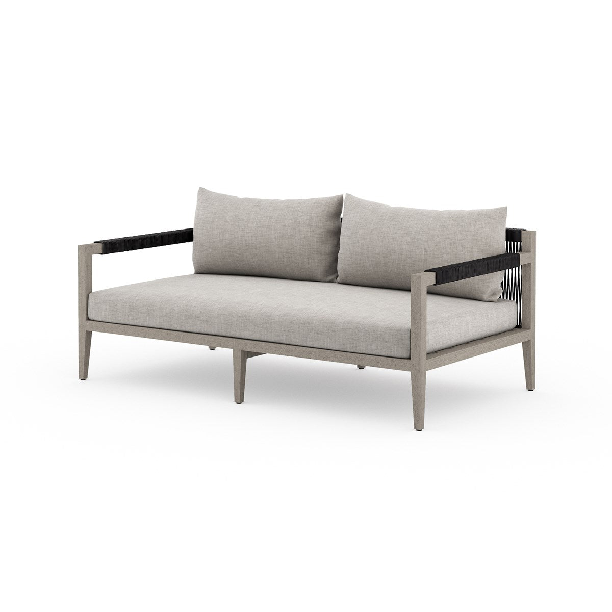 Sherwood Outdoor Sofa, Weathered Grey Stone Grey / 63"Sofa Four Hands  Stone Grey 63"  Four Hands, Burke Decor, Mid Century Modern Furniture, Old Bones Furniture Company, Old Bones Co, Modern Mid Century, Designer Furniture, https://www.oldbonesco.com/