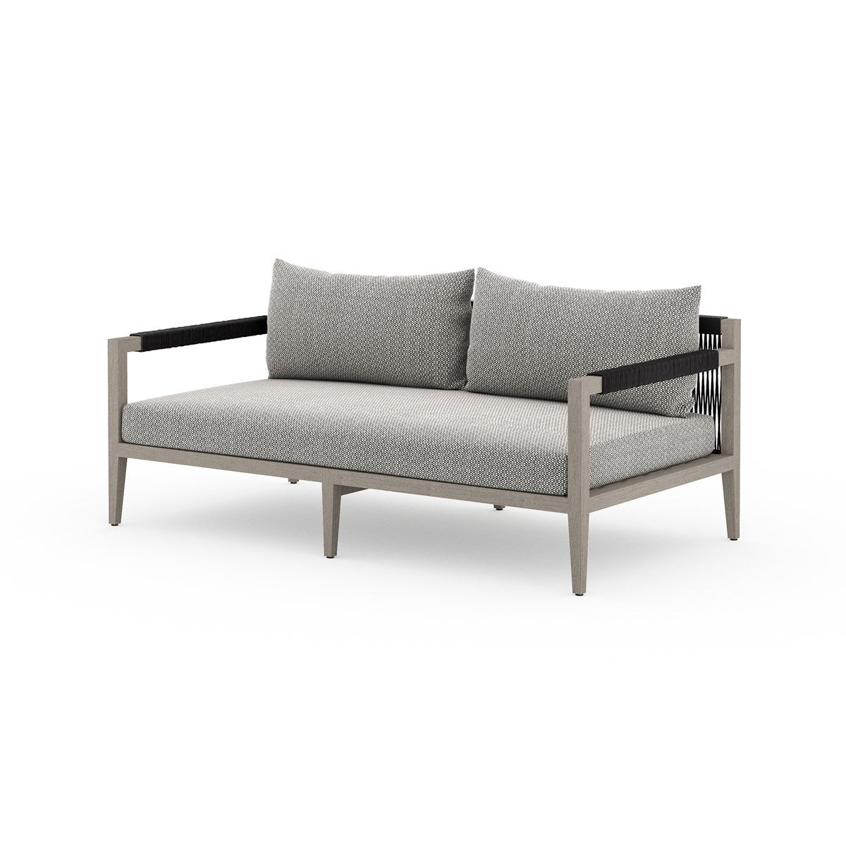 Sherwood Outdoor Sofa, Weathered Grey Faye Ash / 63"Sofa Four Hands  Faye Ash 63"  Four Hands, Burke Decor, Mid Century Modern Furniture, Old Bones Furniture Company, Old Bones Co, Modern Mid Century, Designer Furniture, https://www.oldbonesco.com/