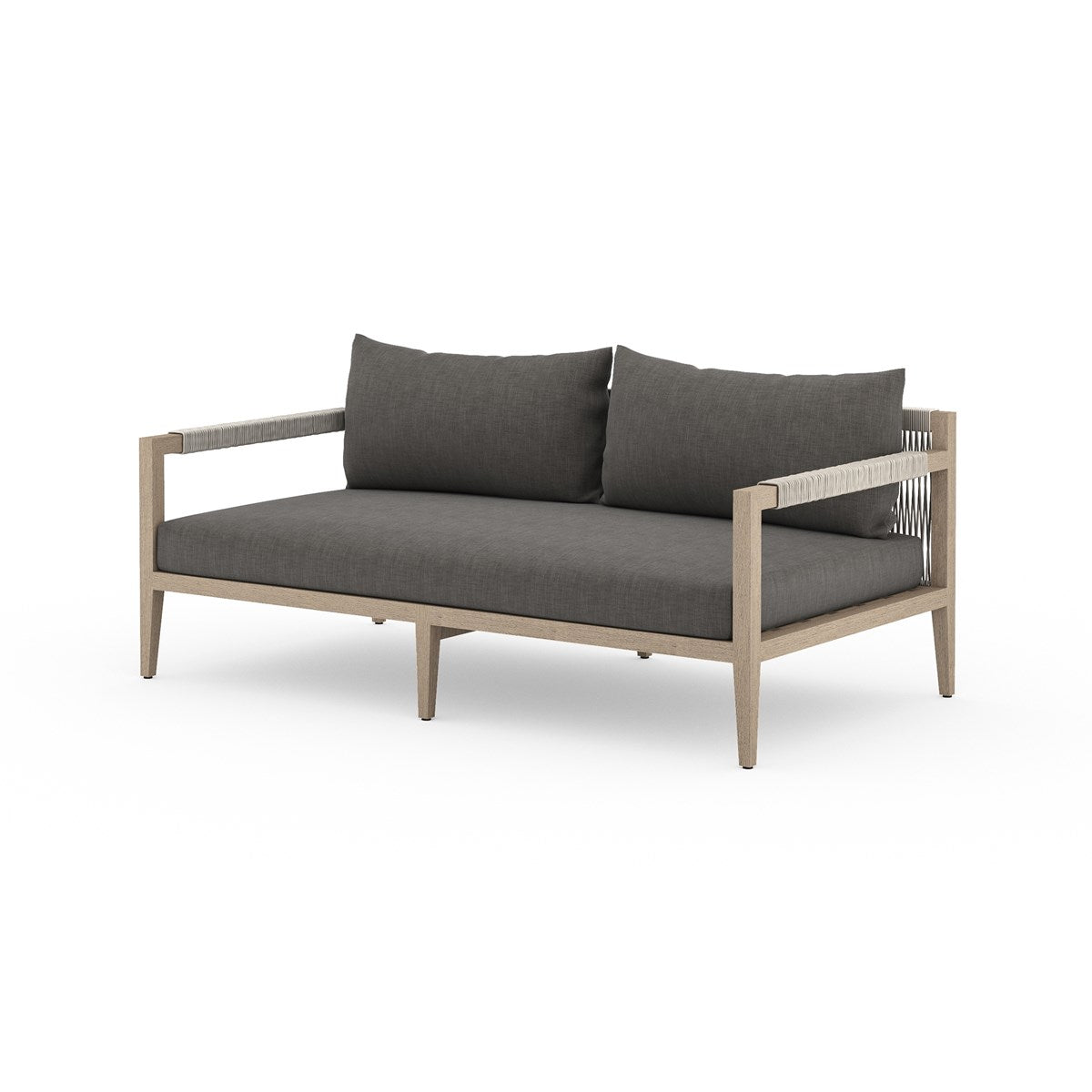 Sherwood Outdoor Sofa, Washed Brown Charcoal / 63"Sofa Four Hands  Charcoal 63"  Four Hands, Burke Decor, Mid Century Modern Furniture, Old Bones Furniture Company, Old Bones Co, Modern Mid Century, Designer Furniture, https://www.oldbonesco.com/