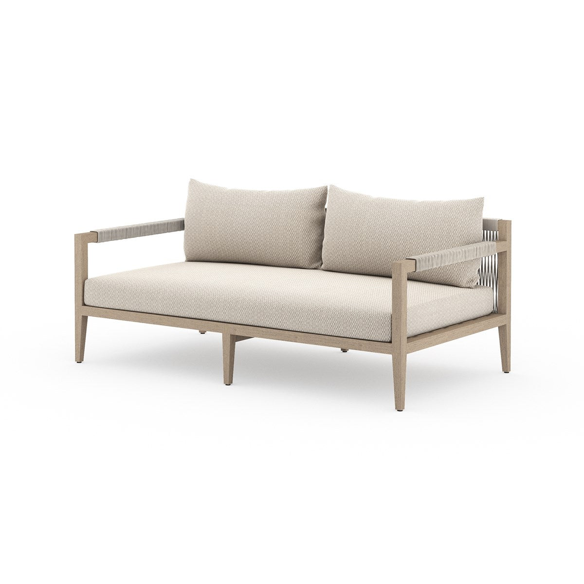 Sherwood Outdoor Sofa, Washed Brown Faye Sand / 63"Sofa Four Hands  Faye Sand 63"  Four Hands, Burke Decor, Mid Century Modern Furniture, Old Bones Furniture Company, Old Bones Co, Modern Mid Century, Designer Furniture, https://www.oldbonesco.com/