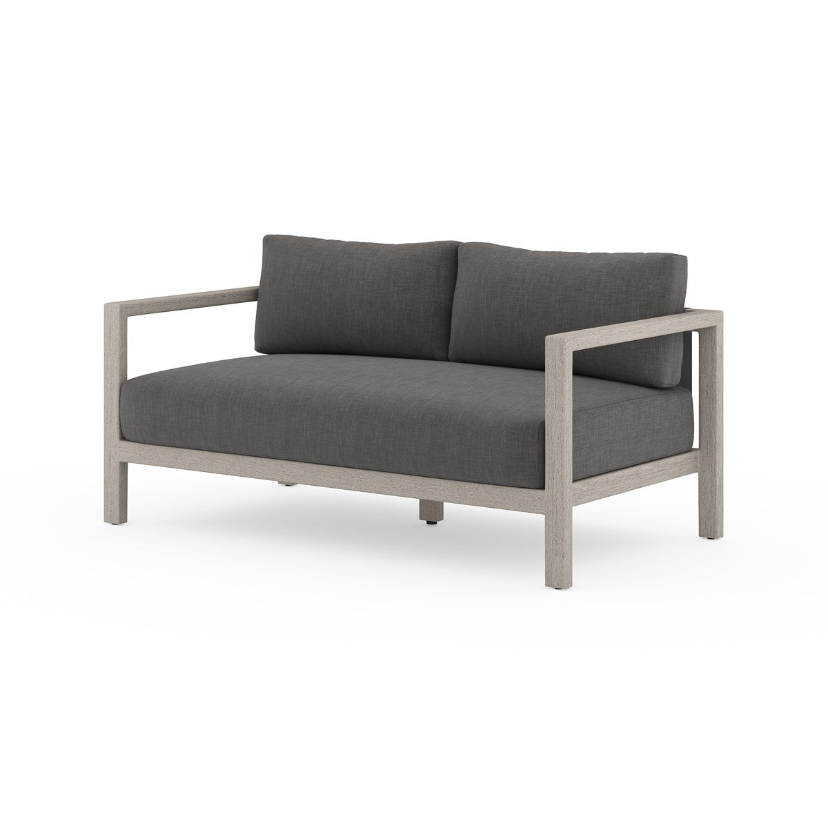 Sonoma Outdoor Sofa, Weathered Grey Charcoal / 60"Outdoor Sofa Four Hands  Charcoal 60"  Four Hands, Burke Decor, Mid Century Modern Furniture, Old Bones Furniture Company, Old Bones Co, Modern Mid Century, Designer Furniture, https://www.oldbonesco.com/