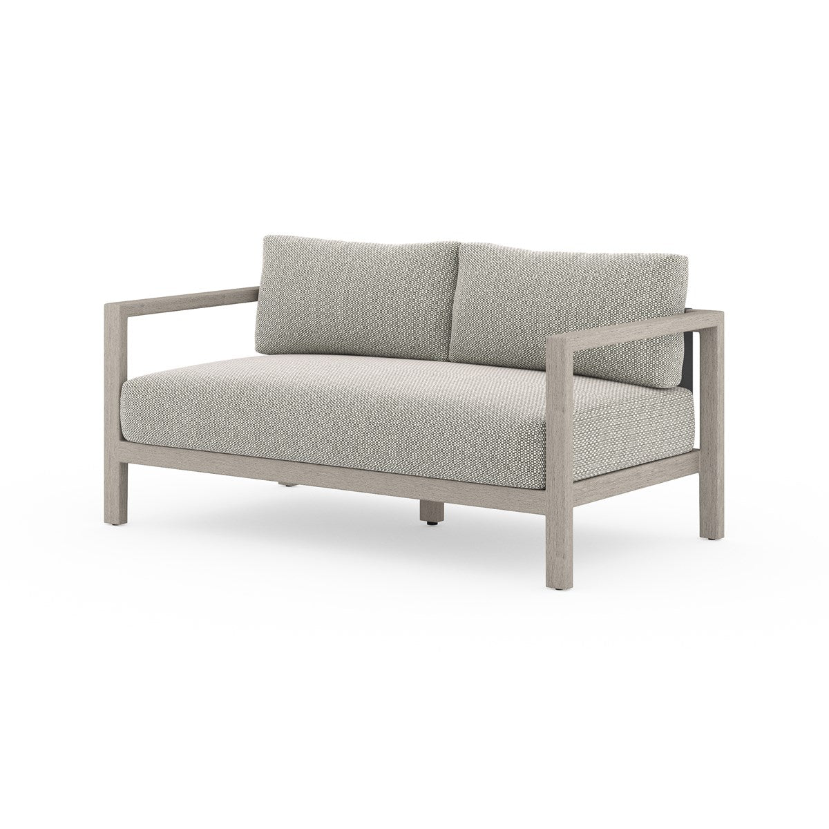 Sonoma Outdoor Sofa, Weathered Grey Faye Ash / 60"Outdoor Sofa Four Hands  Faye Ash 60"  Four Hands, Burke Decor, Mid Century Modern Furniture, Old Bones Furniture Company, Old Bones Co, Modern Mid Century, Designer Furniture, https://www.oldbonesco.com/