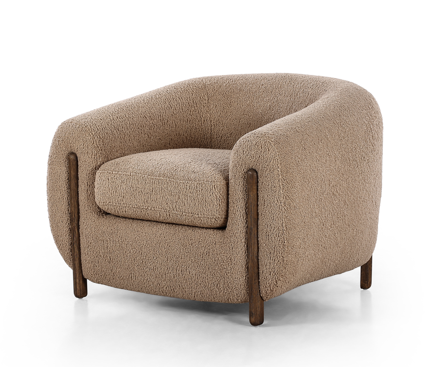 Lyla Chair Sheepskin CamelLounge Chair Four Hands  Sheepskin Camel   Four Hands, Mid Century Modern Furniture, Old Bones Furniture Company, Old Bones Co, Modern Mid Century, Designer Furniture, https://www.oldbonesco.com/