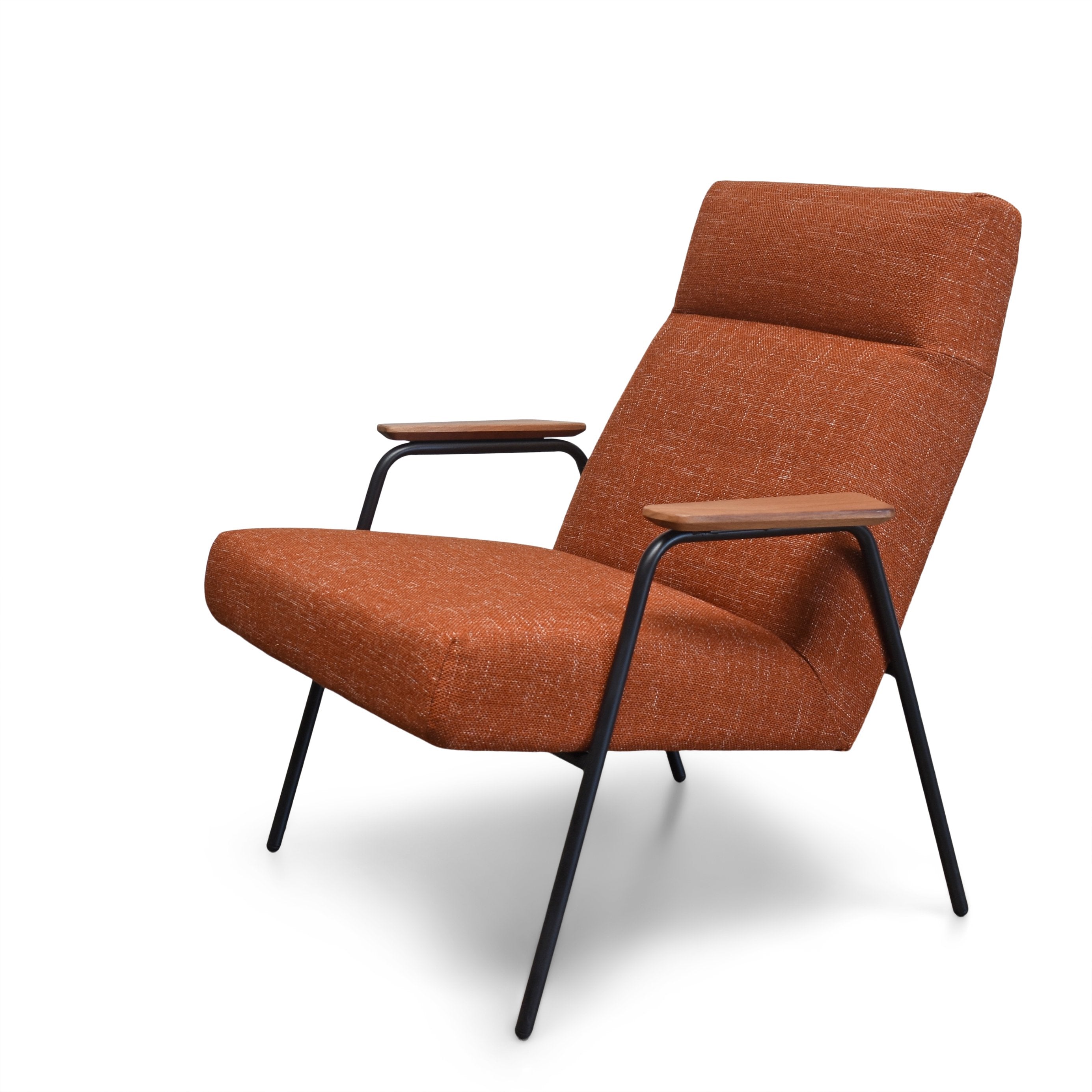 Melbourne Modern Lounge Chair Orange Gingko Furniture  Orange   Four Hands, Burke Decor, Mid Century Modern Furniture, Old Bones Furniture Company, Old Bones Co, Modern Mid Century, Designer Furniture, https://www.oldbonesco.com/