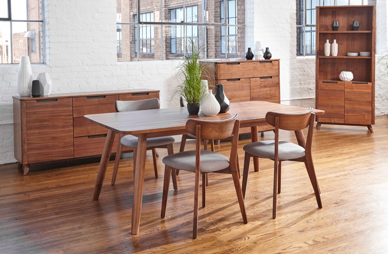 Tahoe American Walnut 60" Dining Table Dining Table Unique Furniture     Four Hands, Burke Decor, Mid Century Modern Furniture, Old Bones Furniture Company, Old Bones Co, Modern Mid Century, Designer Furniture, https://www.oldbonesco.com/