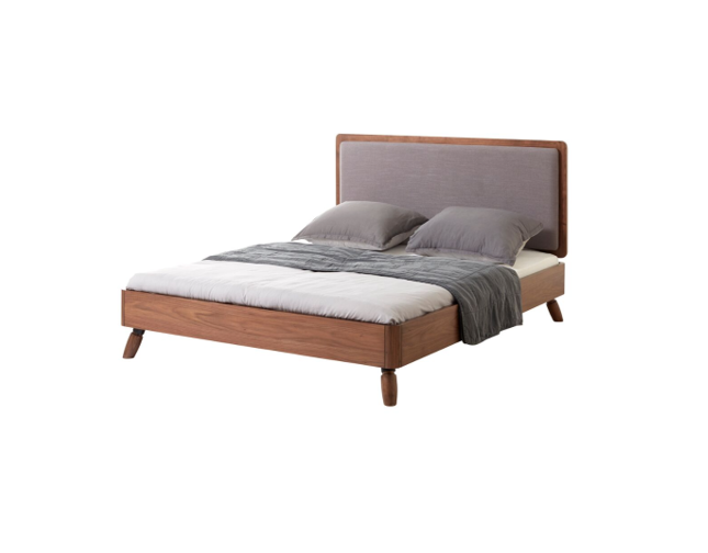 Tahoe MCM Walnut King Size Bed BED Unique Furniture     Four Hands, Mid Century Modern Furniture, Old Bones Furniture Company, Old Bones Co, Modern Mid Century, Designer Furniture, https://www.oldbonesco.com/