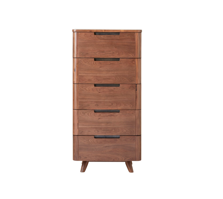 Tahoe MCM Walnut 5 Drawer Lingerie Chest Sideboards & Storage Unique Furniture     Four Hands, Mid Century Modern Furniture, Old Bones Furniture Company, Old Bones Co, Modern Mid Century, Designer Furniture, https://www.oldbonesco.com/