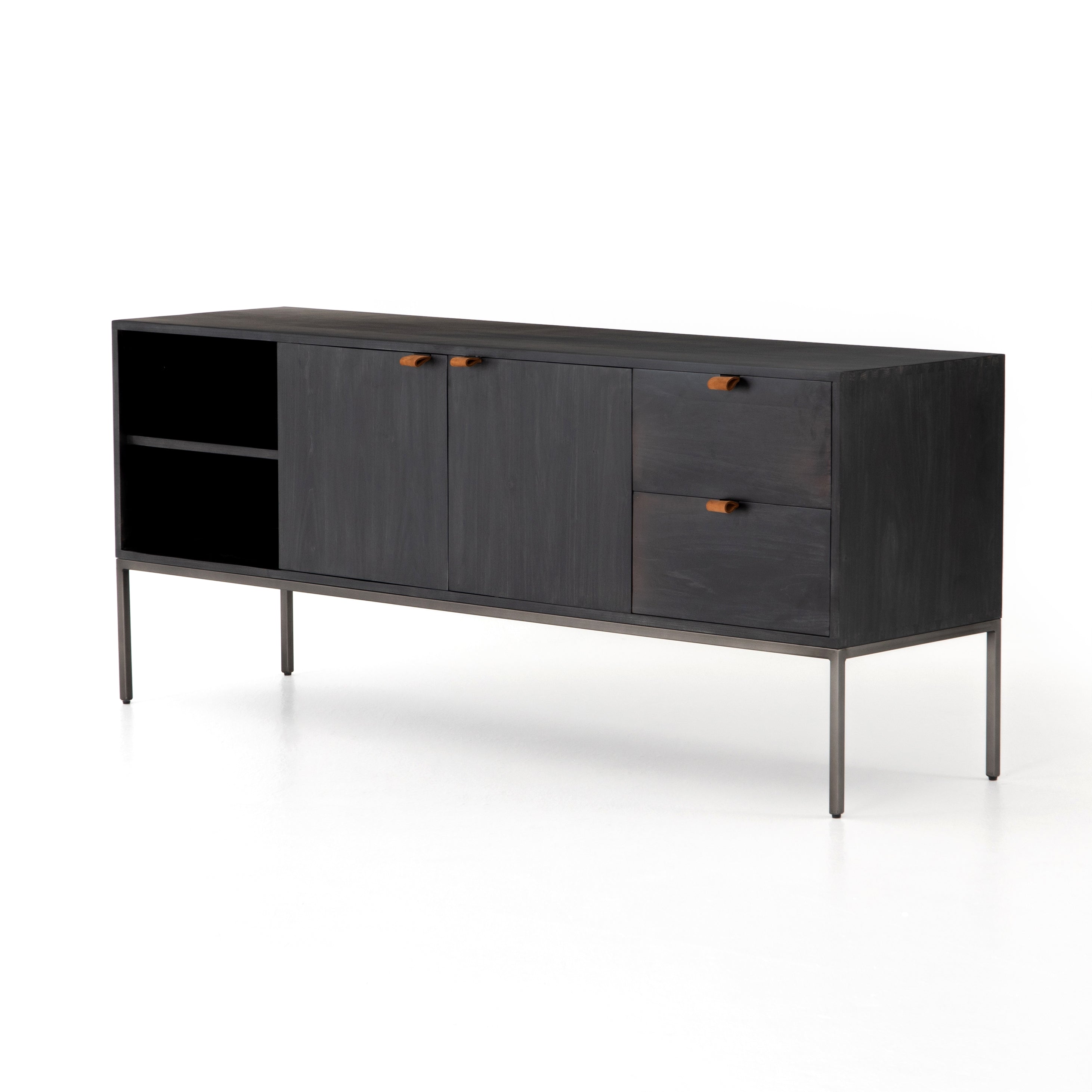 Trey Media Console  Old Bones Co | Studios     Four Hands, Mid Century Modern Furniture, Old Bones Furniture Company, Old Bones Co, Modern Mid Century, Designer Furniture, https://www.oldbonesco.com/