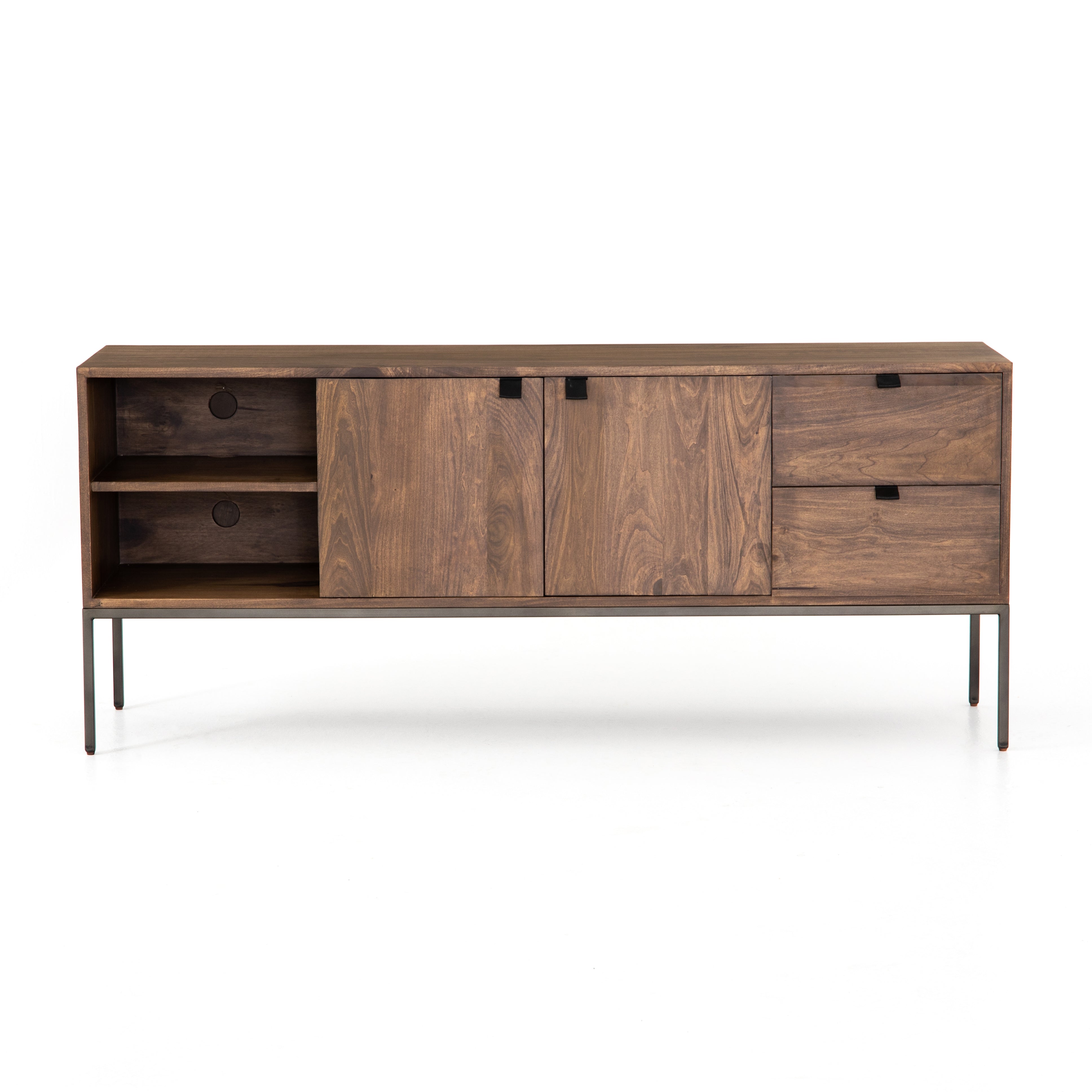 Trey Media Console  Old Bones Co | Studios     Four Hands, Mid Century Modern Furniture, Old Bones Furniture Company, Old Bones Co, Modern Mid Century, Designer Furniture, https://www.oldbonesco.com/