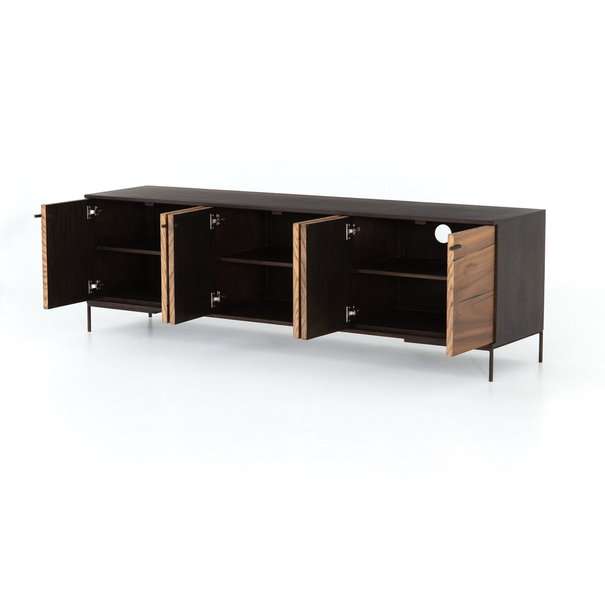 Cuzco Media Console Console Table Four Hands     Four Hands, Burke Decor, Mid Century Modern Furniture, Old Bones Furniture Company, Old Bones Co, Modern Mid Century, Designer Furniture, https://www.oldbonesco.com/