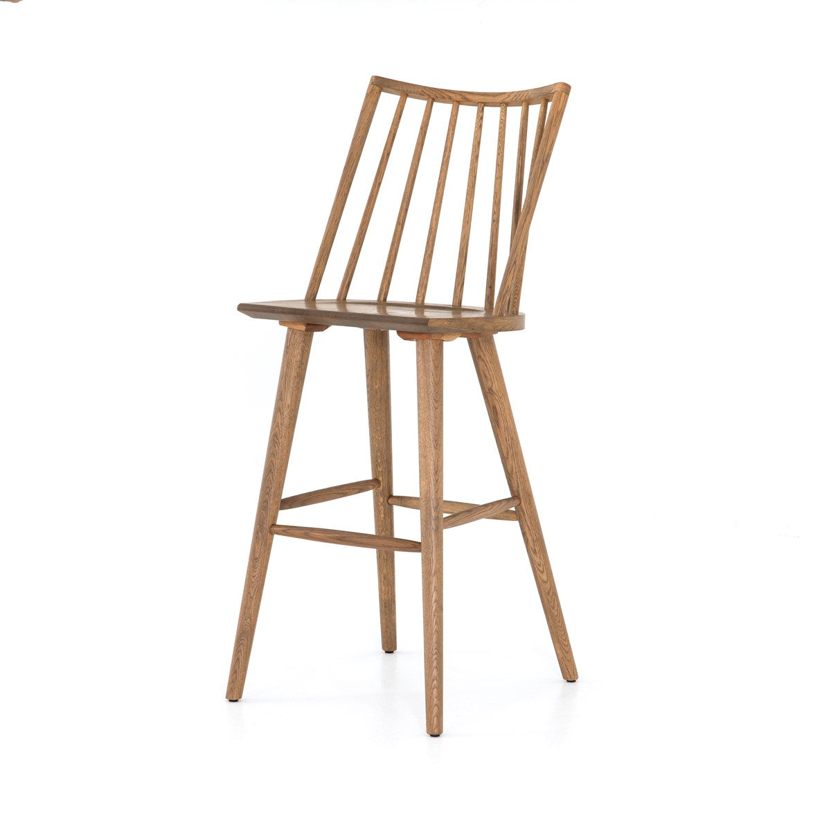 Lewis Windsor Bar + Counter Stool Sandy Oak / Bar StoolStool Four Hands  Sandy Oak Bar Stool  Four Hands, Burke Decor, Mid Century Modern Furniture, Old Bones Furniture Company, Old Bones Co, Modern Mid Century, Designer Furniture, https://www.oldbonesco.com/