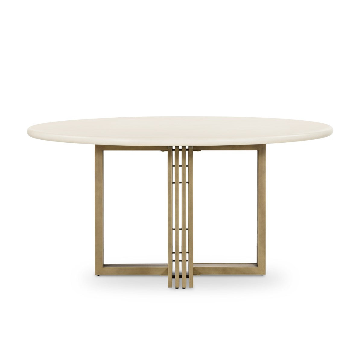 Mia Round Dining Table-Parchment White Dining Table Four Hands     Four Hands, Burke Decor, Mid Century Modern Furniture, Old Bones Furniture Company, Old Bones Co, Modern Mid Century, Designer Furniture, https://www.oldbonesco.com/