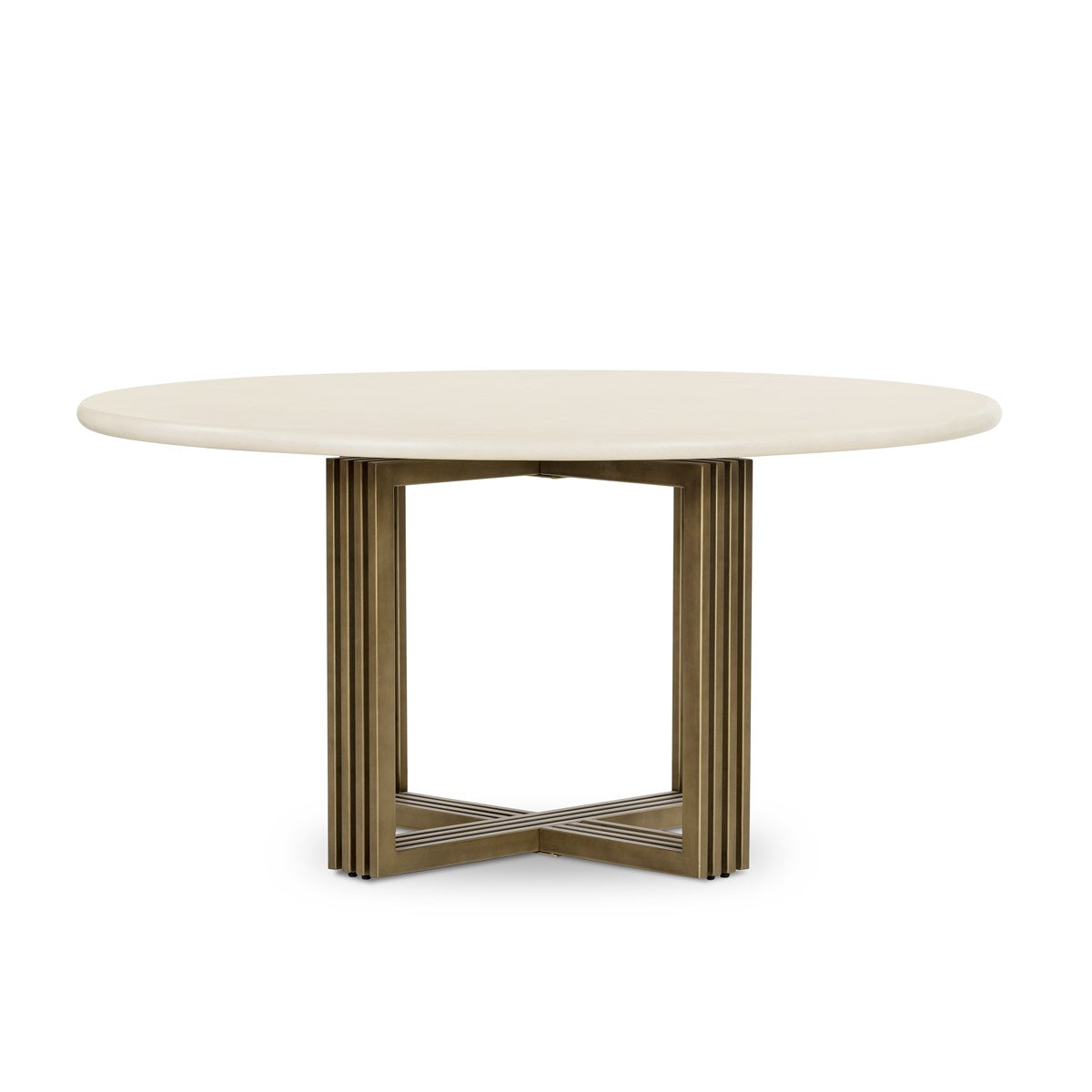 Mia Round Dining Table-Parchment White Dining Table Four Hands     Four Hands, Burke Decor, Mid Century Modern Furniture, Old Bones Furniture Company, Old Bones Co, Modern Mid Century, Designer Furniture, https://www.oldbonesco.com/