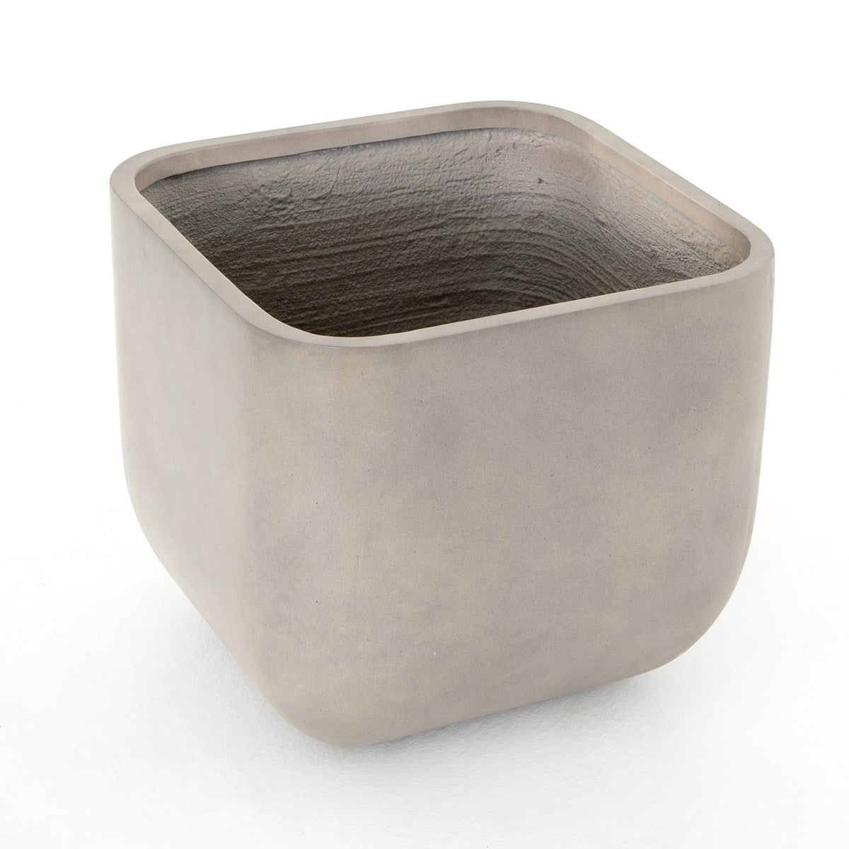 Ivan Square Planter-Grey Concrete Square Planter Four Hands     Four Hands, Burke Decor, Mid Century Modern Furniture, Old Bones Furniture Company, Old Bones Co, Modern Mid Century, Designer Furniture, https://www.oldbonesco.com/