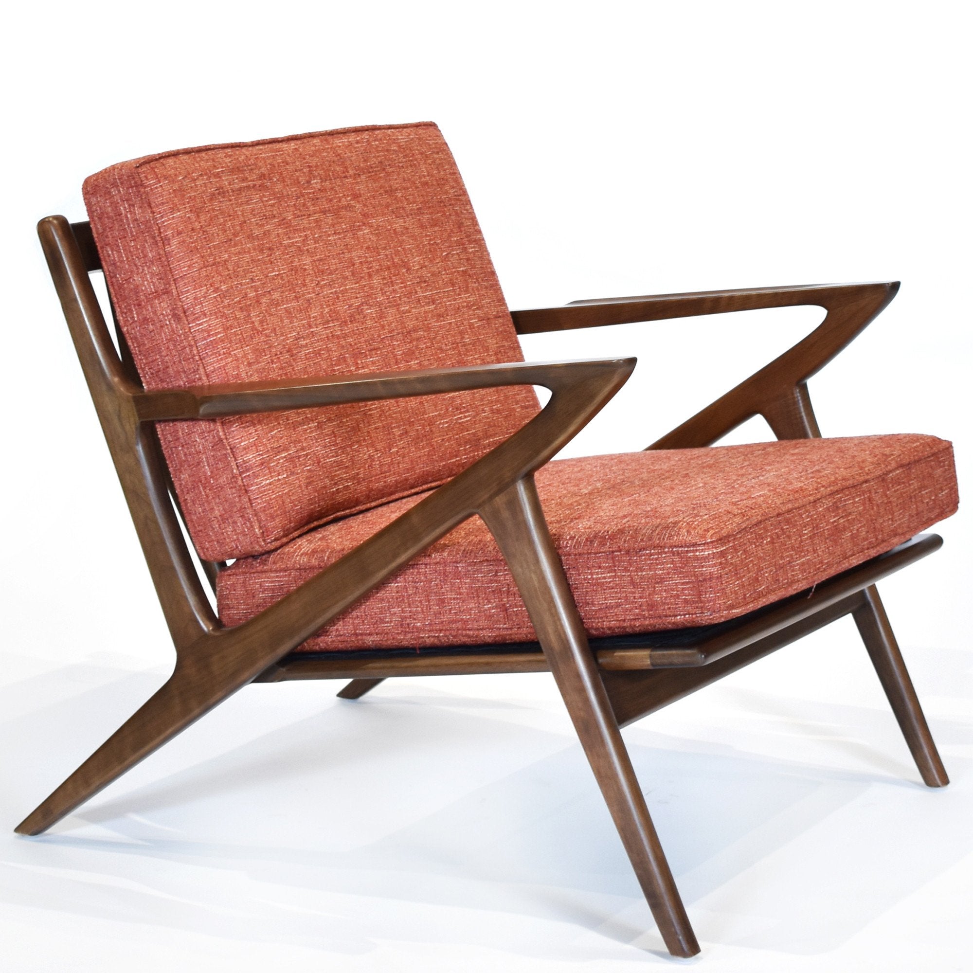 Z Lounge Chair - Walnut Picante Gingko Furniture  Picante   Four Hands, Burke Decor, Mid Century Modern Furniture, Old Bones Furniture Company, Old Bones Co, Modern Mid Century, Designer Furniture, https://www.oldbonesco.com/