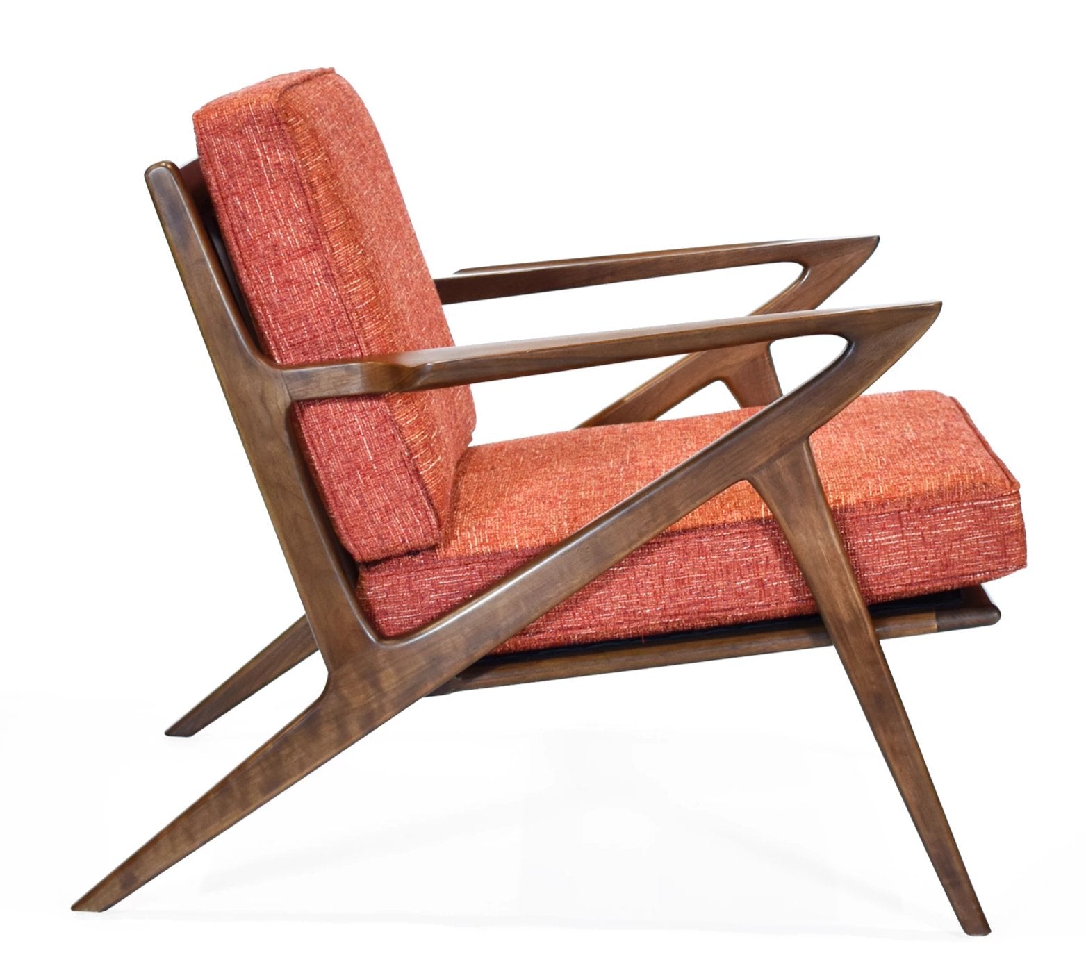 Z Lounge Chair - Walnut  Gingko Furniture     Four Hands, Burke Decor, Mid Century Modern Furniture, Old Bones Furniture Company, Old Bones Co, Modern Mid Century, Designer Furniture, https://www.oldbonesco.com/