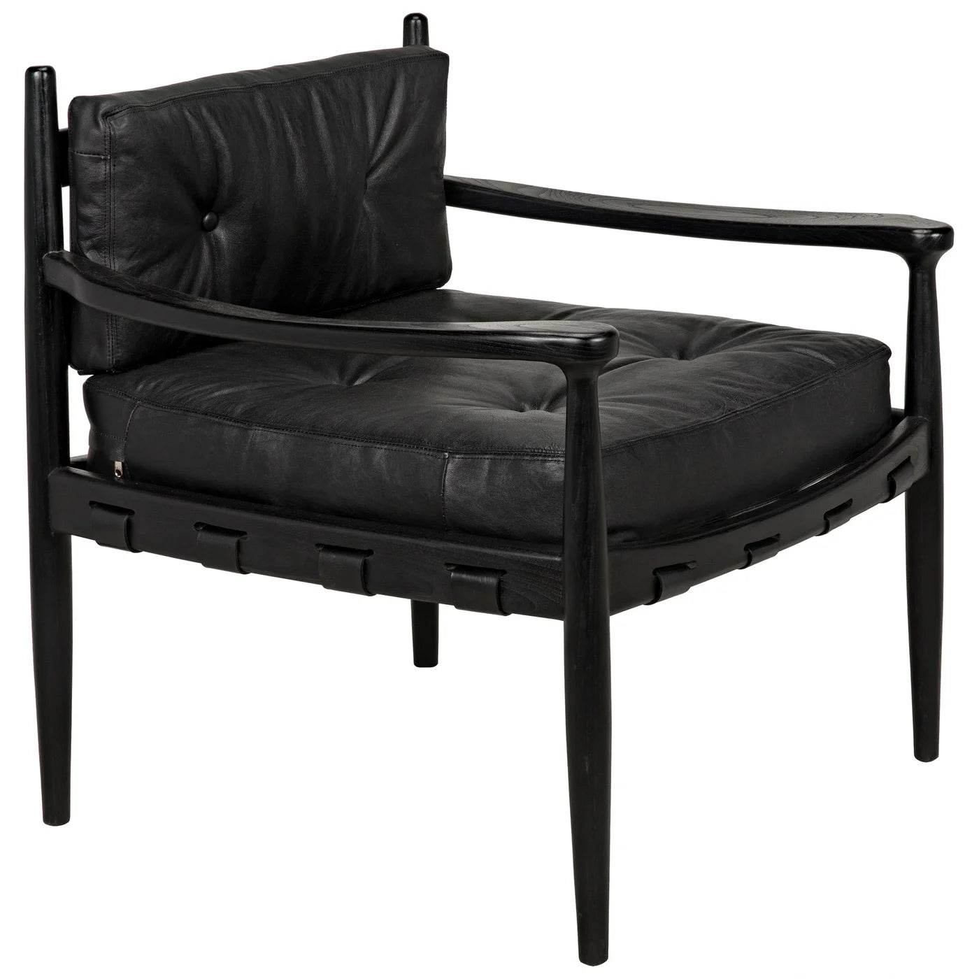 Fogel Lounge Chair Lounge Chair Noir     Four Hands, Burke Decor, Mid Century Modern Furniture, Old Bones Furniture Company, Old Bones Co, Modern Mid Century, Designer Furniture, https://www.oldbonesco.com/