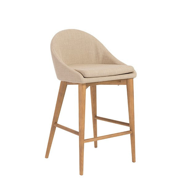 Baruch-c Counter Stool Tan/WalnutCounter Stools Eurostyle  Tan/Walnut   Four Hands, Burke Decor, Mid Century Modern Furniture, Old Bones Furniture Company, Old Bones Co, Modern Mid Century, Designer Furniture, https://www.oldbonesco.com/