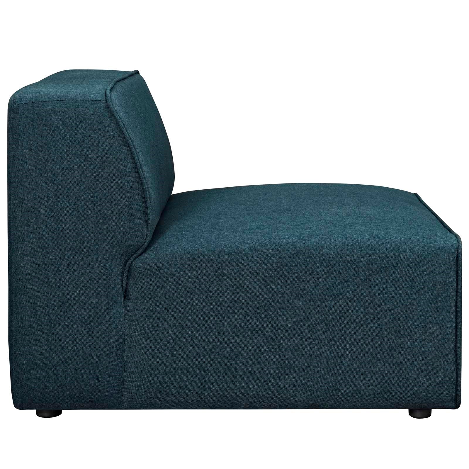 Mingle Fabric Armless in Blue Sectional Sofa Modway International     Four Hands, Burke Decor, Mid Century Modern Furniture, Old Bones Furniture Company, Old Bones Co, Modern Mid Century, Designer Furniture, https://www.oldbonesco.com/