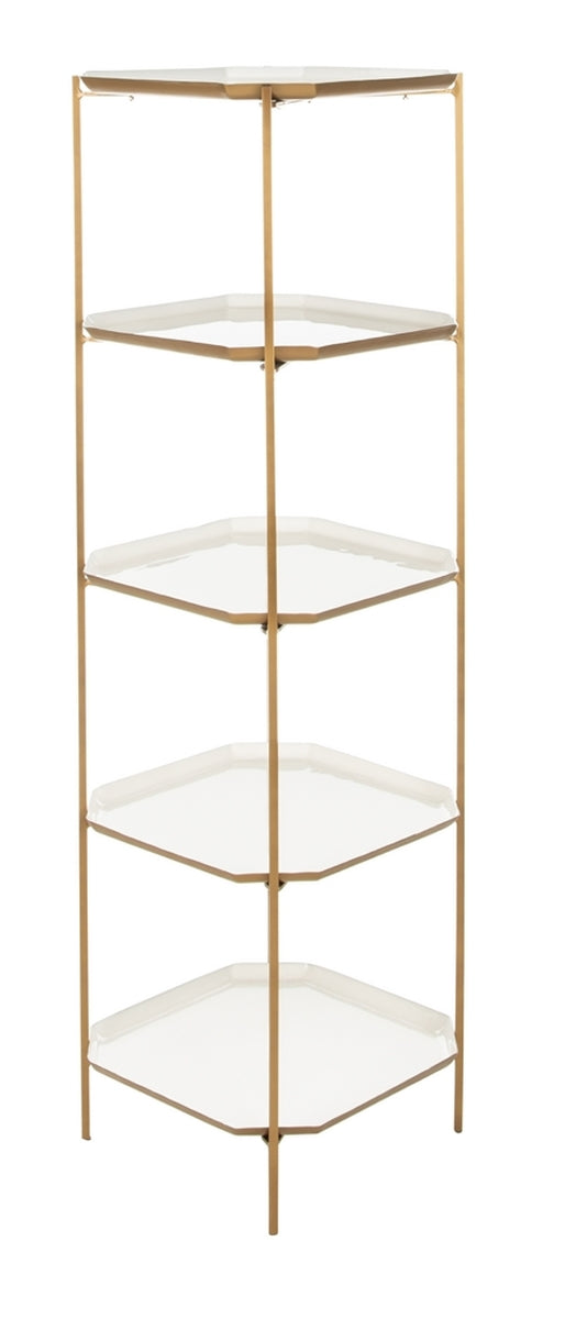 Sylvie 5 Tier Etagere Bookshelf Safavieh     Four Hands, Burke Decor, Mid Century Modern Furniture, Old Bones Furniture Company, Old Bones Co, Modern Mid Century, Designer Furniture, https://www.oldbonesco.com/