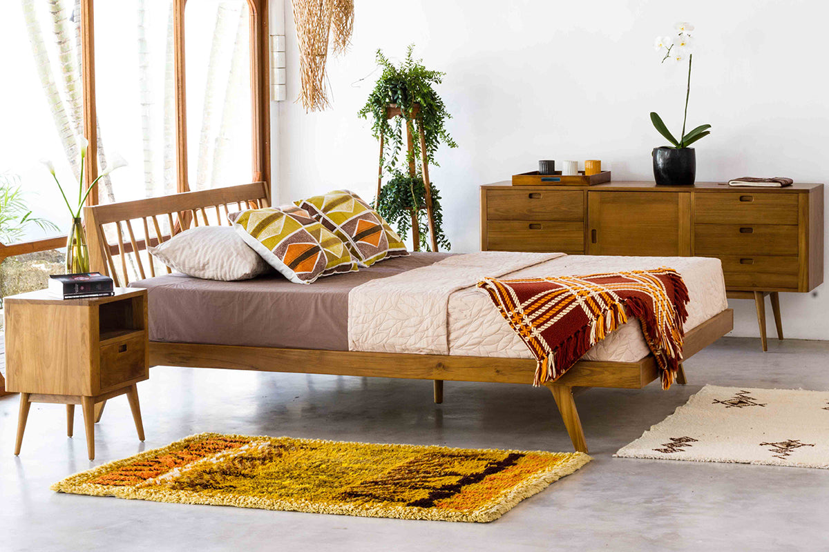 Palo Platform Bed Bed Harmonia Living     Four Hands, Burke Decor, Mid Century Modern Furniture, Old Bones Furniture Company, Old Bones Co, Modern Mid Century, Designer Furniture, https://www.oldbonesco.com/